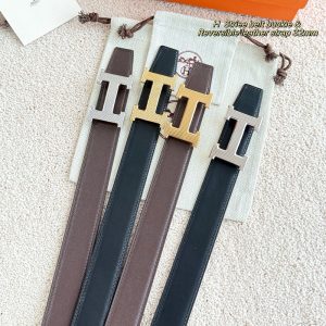 에르메스 H Striee 버클 리버서블 벨트 3.2 스위프트