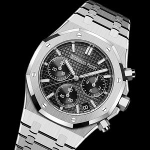 APS공장 오데마피게 로얄오크 크로노그래프 스틸 블랙다이얼 브레이슬릿 Royal Oak Chrono 26240 SS APSF 1_1 Best Edition Black Dial on SS Bracelet SA4401 Super Clone