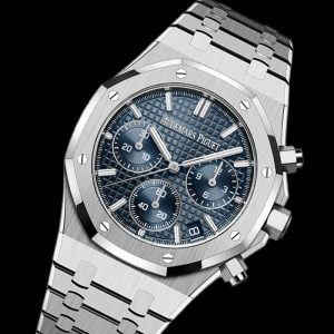 APS공장 오데마피게 로얄오크 크로노그래프 스틸 블루다이얼 브레이슬릿 Royal Oak Chrono 26240 SS APSF 1_1 Best Edition Blue Dial on SS Bracelet SA4401 Super Clone