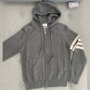 【TJ공장】톰브라운 사선완장 4-Bar 클래식 루프백 풀집업 후디 （터보）