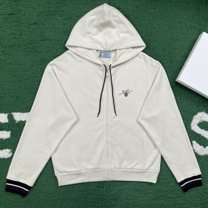【잔디집】프라다 코튼 플리스 후드 집업 （레어）