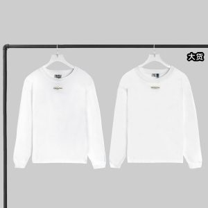 【YD공장】디올 파리스 라벨 롱 슬리브 티셔츠 화이트
