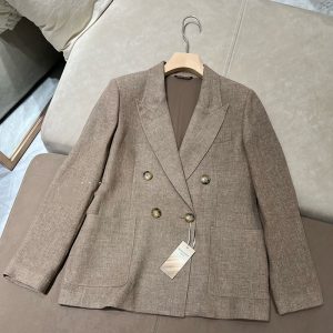 로로피아나 GENNY 더블 브레스티드 린넨 자켓
