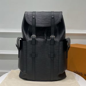 【잔디집】루이비통 크리스토퍼 MM 에삐 블랙 M24326（레어）