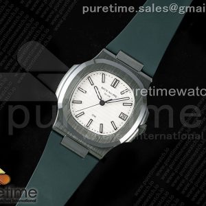 AMG공장 파텍필립 노틸러스 5711 그린풀세라믹 화이트다이얼 그린러버스트랩 AET Nautilus 5711 Green Ceramic AMGF Best Edition White Dial on Green Rubber Strap MIYOTA 9015