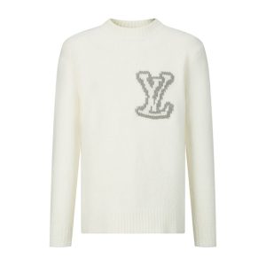 【잔디집2】 루이비통 LV 인타르시아 울 야크 크루넥 니트（세븐）