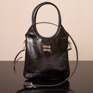 【PURPLE】미우미우 아이비 나플락 페이턴트 레더 미니백 5BA281