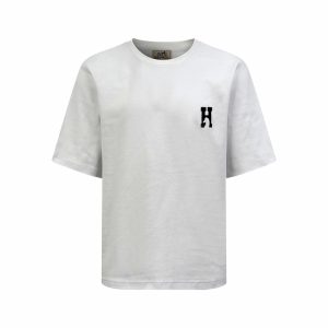 【잔디집2】에르메스 H'Cheval 반팔 티셔츠 화이트 （세븐）