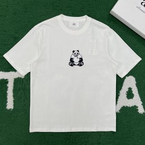 【잔디집】아미 판다 코튼 반팔 티셔츠 （레어）