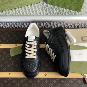 【잔디집】구찌 GG 캔버스 스니커즈 블랙（레어）