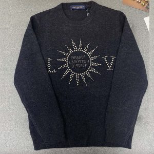【TJ공장】루이비통 MLVD 엠벨리시드 롱 슬리브드 메리노 울 크루넥（터보）