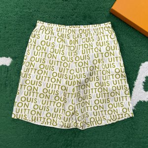 【잔디집】루이비통 LV 메이즈 모티프 프린티드 실크 숏 팬츠（레어）