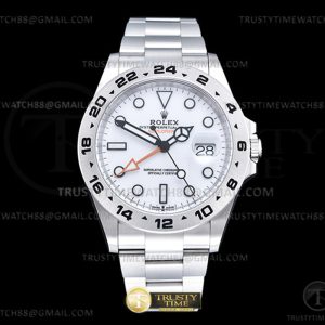 Clean공장 롤렉스 익스플로러2 화이트다이얼 브레이슬릿 Explorer II 216570 904 SS_SS White Clean DD3285 클린