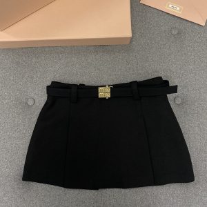 【터보】 미우미우 벨티드 미니 치마 (TJ공장)
