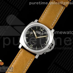HW공장 파네라이 루미노르 PAM127 1950에디션 블랙다이얼 가죽스트랩 PAM127 E HWF 1_1 Best Edition Black Dial on Brown Leather Strap A6497