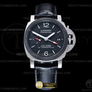 VS공장 파네라이 PAM1096 루나로사 GMT 가죽스트랩 Lum. Luna Rossa GMT TI_LE Blk VSF P9010