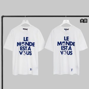 【YD공장】 루이비통 Le Monde Est À Vous 그래픽 반팔 티셔츠