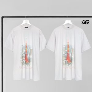 【YD공장】발렌시아가 도쿄 간자 반팔 티셔츠