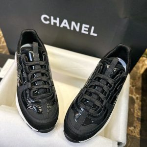 【TJ공장】샤넬 25A CC로고 스니커즈 블랙（터보）