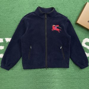【잔디집】버버리 EKD 울 캐시미어 블렌드 플리스 자켓（레어）