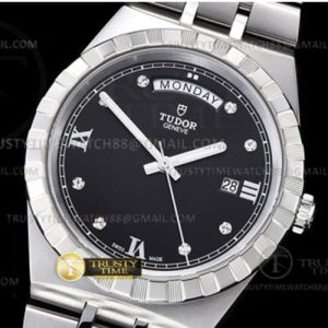 V7공장 튜더 로얄 28600 스틸 블랙다이얼 8p인덱스 브레이슬릿 Tudor Royal 28600 41mm SS_SS Blk_Dia V7F A2836