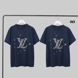 【YD공장】루이비통 엠브로이더드 코튼 티셔츠
