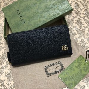 [G+공장] 구찌 GG 마몬트 레더 지퍼 라운드 지갑 428736