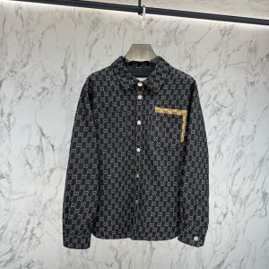 구찌 GG 자카드 데님 셔츠