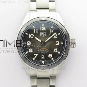 KOR공장 태그호이어 오타비아 그레이다이얼 Autavia WBE5116 42mm SS KOR 1_1 Best Edition Black Ceramic bezel Gray Dial on SS Bracelet SW200 (Free Nylon and Leather Strap)