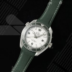 VS공장 오메가 씨마스터 플래닛오션 600M 그린베젤 그린러버스트랩 Planet Ocean 43.5mm SS VSF 1_1 Best Edition Green Bezel White Dial on Green Rubber Strap A8900 Super Clone