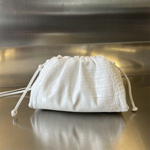 【JING공장】보테가베네타 미니 더 파우치 만두백 화이트 585852 （징공장）