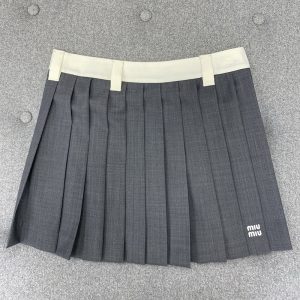 【TJ공장】미우미우 여성 플리츠 미니 스커트  (터보)
