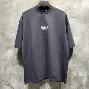 [ONE공장] 발렌시아가 BB 로고 반팔 티셔츠