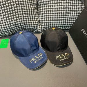 프라다 리나일론 자수 로고 볼캡