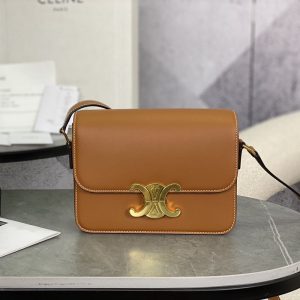 【백경】셀린느 틴 트리옹프 숄더백 188423 브라운