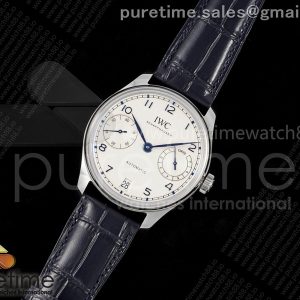 APS공장 IWC 포르투기저 스틸 화이트다이얼 블루가죽스트랩 Portugieser Automatic 42mm SS APSF 1_1 Best Edition White Dial Blue Marker on Blue Leather Strap A52011