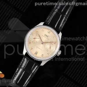 APS공장 IWC 포르투기저 오토메틱 스틸 로즈골드다이얼 블랙가죽스트랩 Portugieser Automatic 42mm SS APSF 1_1 Best Edition RG Dial on Black Leather Strap A52011