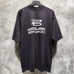 [ONE공장]발렌시아가 Ai 제너레이티드 인사이드 아웃 오버사이즈 반팔 티셔츠