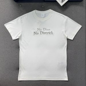【터보】디올 No Dior No Dietrich 자수 코튼 티셔츠（TJ공장）