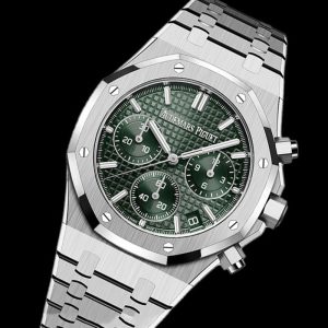 APS공장 오데마피게 로얄오크 크로노그래프 스틸 그린다이얼 브레이슬릿 Royal Oak Chrono 26240 SS APSF 1_1 Best Edition Green Dial on SS Bracelet SA4401 Super Clone
